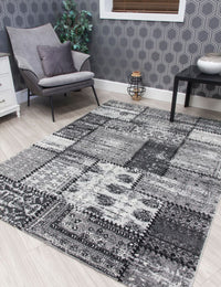 Antika Patchwork - Grey from Denis McGinley Furniture