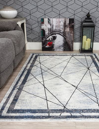 Best Art Deco Blue Rug from Ireland - Stylish & Elegant Home Decor
