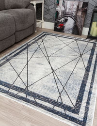 Best Art Deco Blue Rug from Ireland - Stylish & Elegant Home Decor