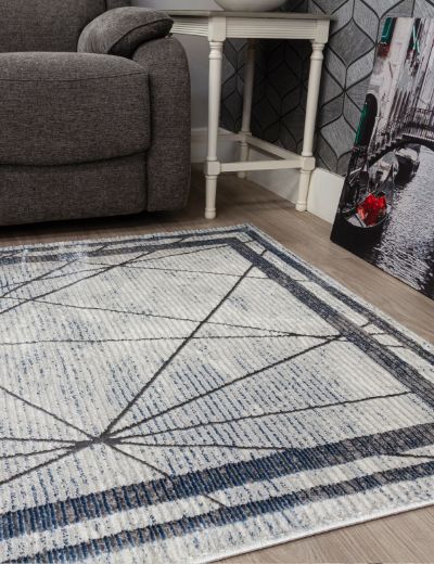 Glitz Art Deco Blue Rug