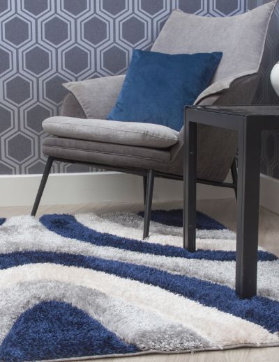 Luxus Ripples - Navy