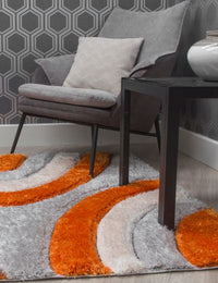 Luxus Ripples Orange Rug – Elegant Design for Stylish Home Décor