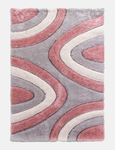 Luxurious Pink Ripples Rug by Denis McGinley - Elevate Your Space with Elegance!