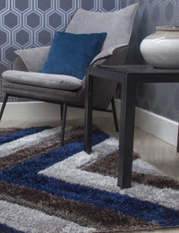 Luxus Cascade Navy Rug - Best in Ireland for Elegant Home Décor