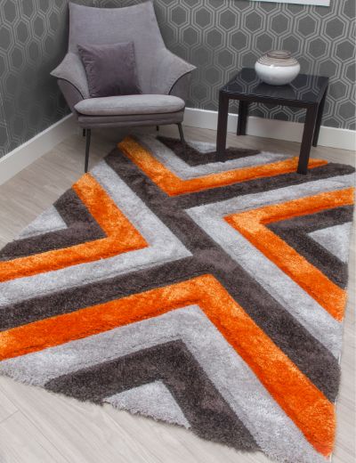 Luxus Cascade Rug – Orange