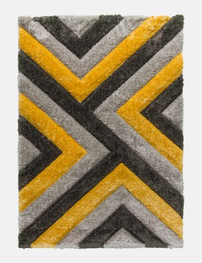 Luxus Cascade Rug – Stunning Yellow Design, Best in Ireland for Elegant Interiors
