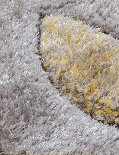 Luxus Yellow Teardrop Rug – Elegant Design for Stylish Interiors