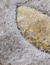 Luxus Yellow Teardrop Rug – Elegant Design for Stylish Interiors