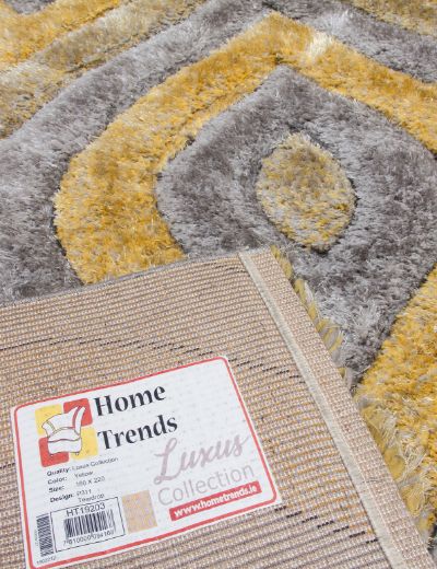 Luxus Yellow Teardrop Rug – Elegant Design for Stylish Interiors