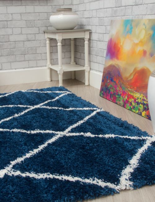 Fantasy Trellis - Blue Cream