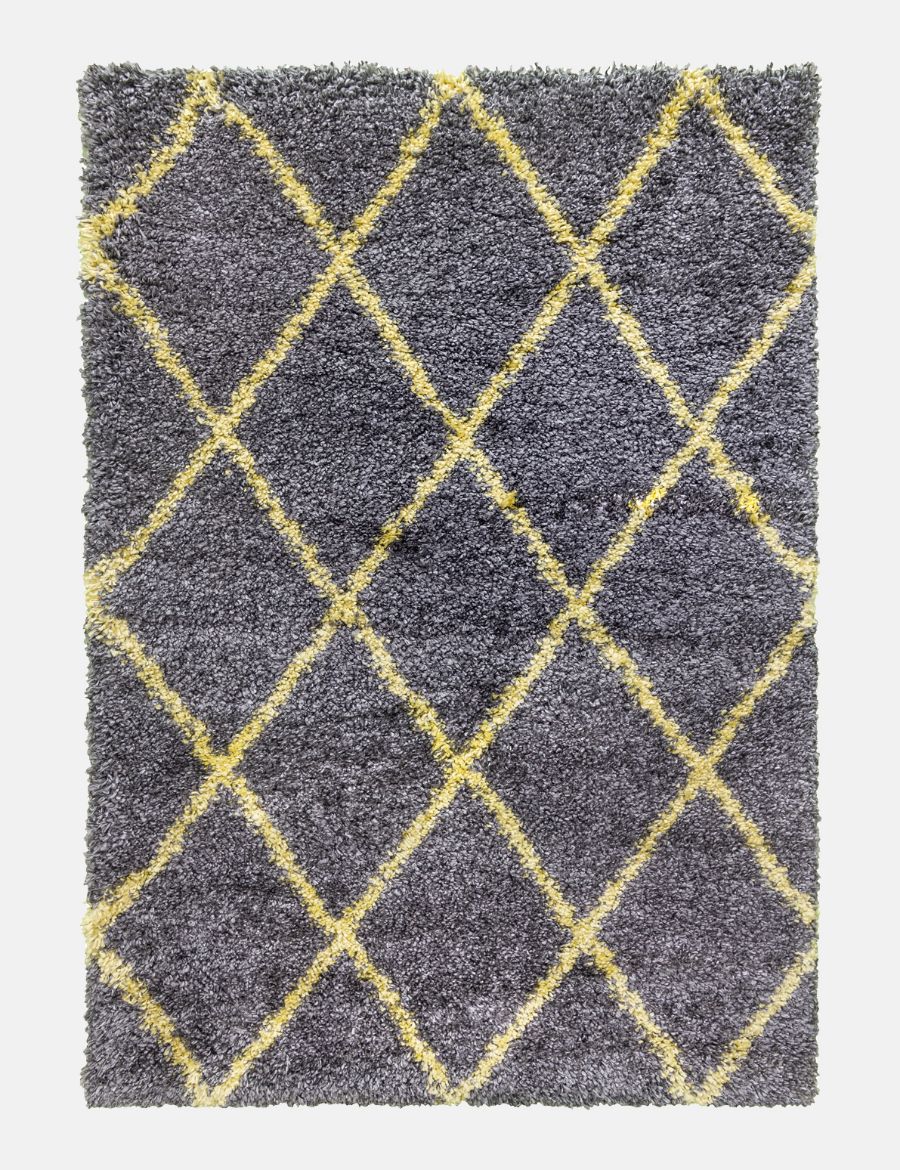 Fantasy Trellis - Dark Grey / Yellow from Denis McGinley Furniture