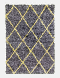 Fantasy Trellis - Dark Grey / Yellow from Denis McGinley Furniture