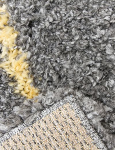 Fantasy Trellis - Dark Grey / Yellow