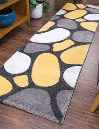 Tempo Pebbles - Grey / Yellow from Denis McGinley Furniture