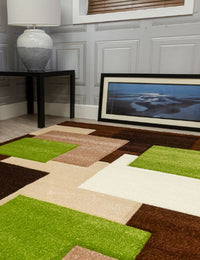Tempo Squares - Brown / Green