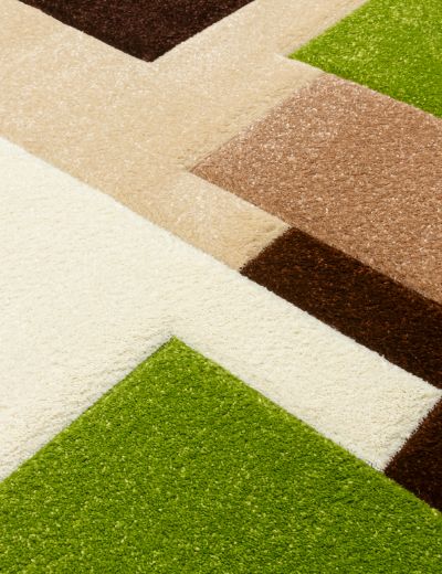 Tempo Squares - Brown / Green