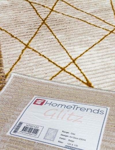 Glitz Art Deco Ochre Rug