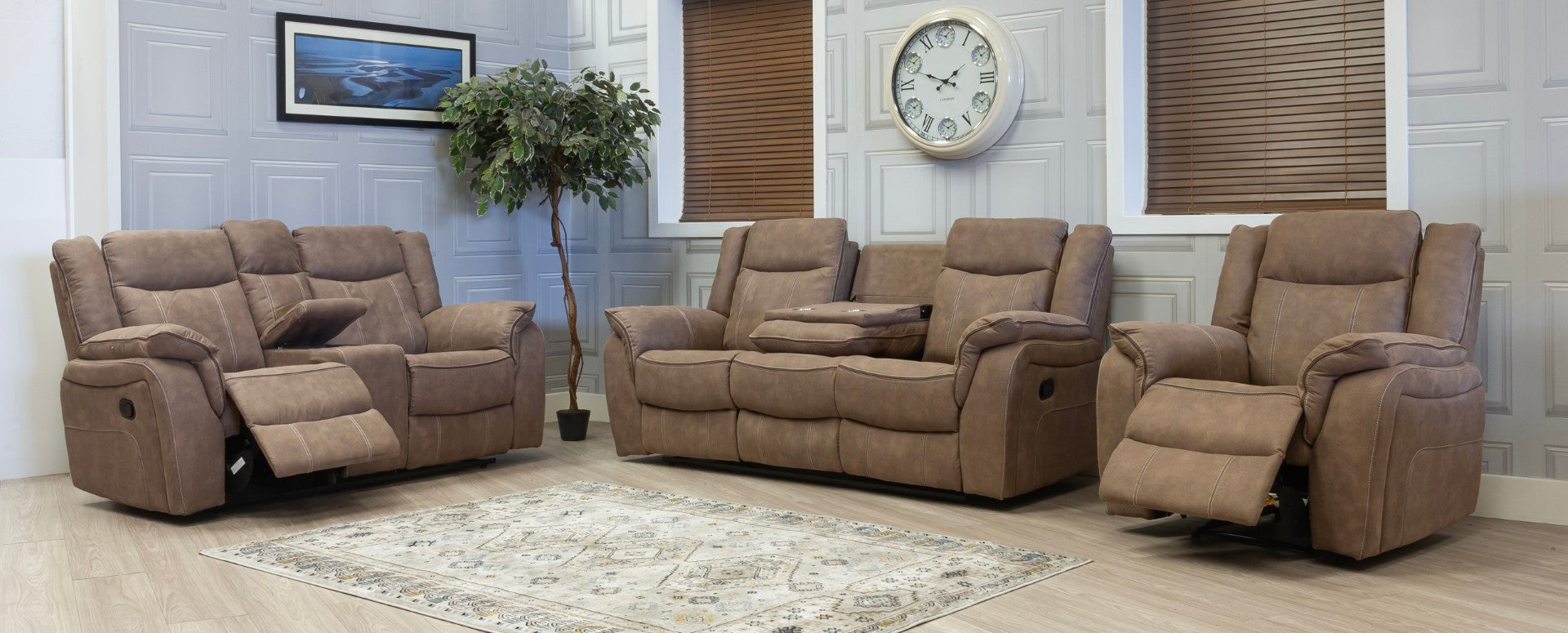 Best Brooklyn Fabric Recliner Sofas - in Ireland