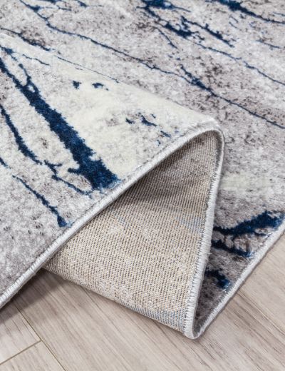 Glitz Marble Blue Rug