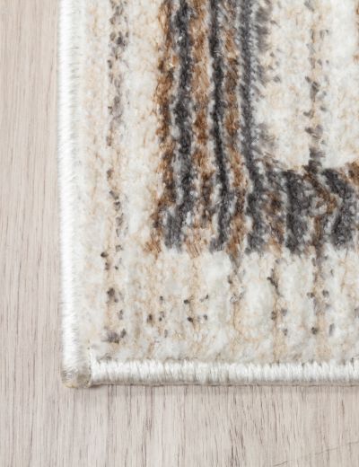 Glitz Art Deco Beige Rug