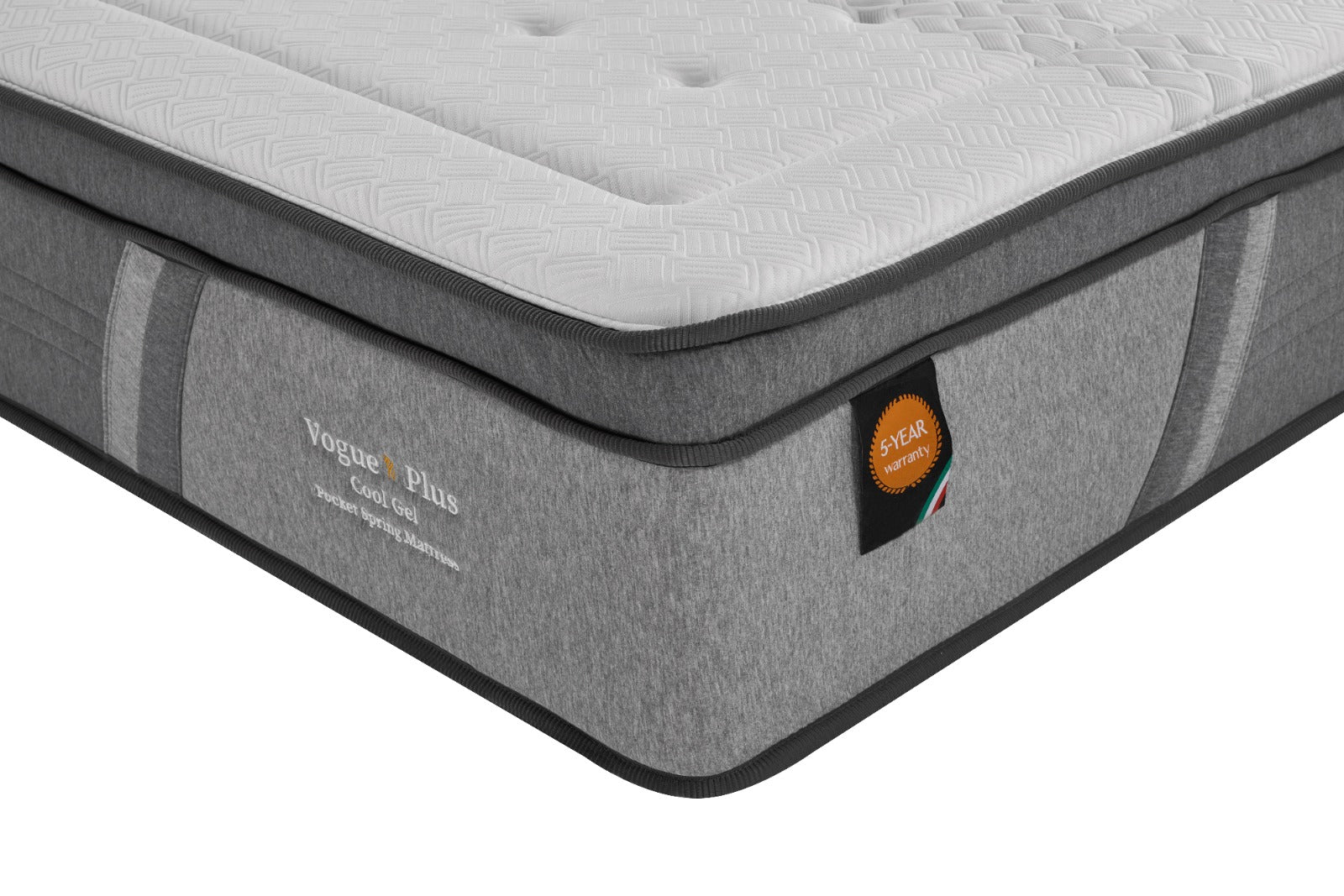 Vogue Plush Cool Gel Mattress – Orthopaedic Pocket Spring with Cooling Technology