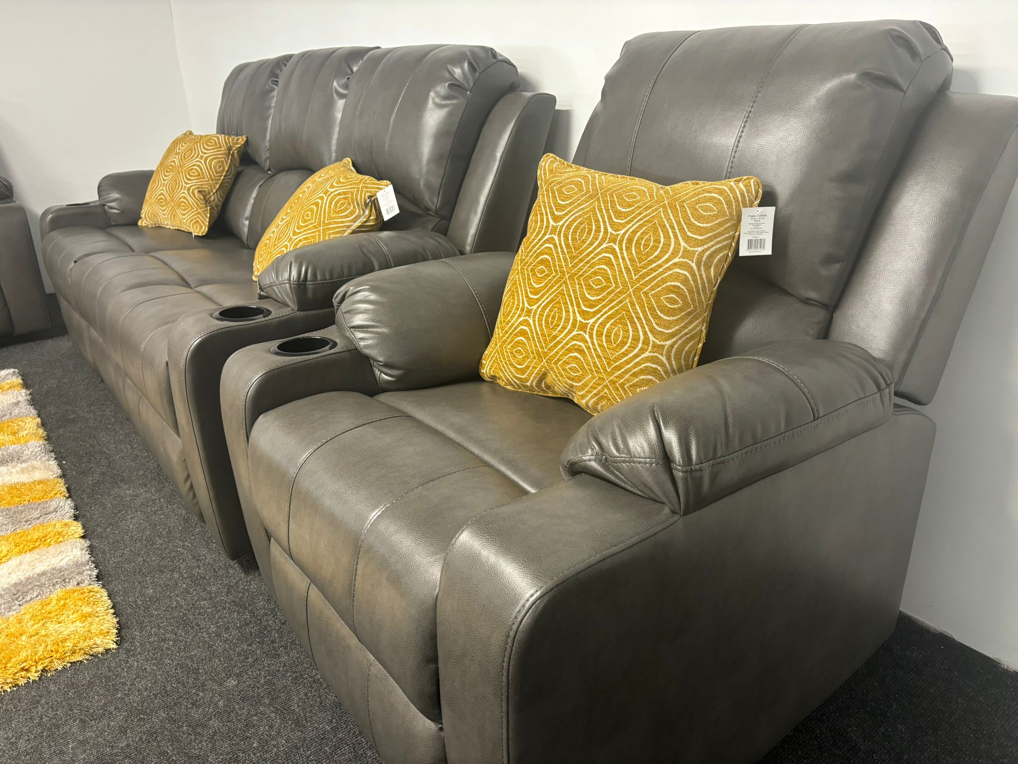 Lexus Leather Sofa Range with cup holders luxury recliner sofas Ireland 2025
