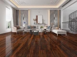 High Gloss Laminated Flooring – Calgary Walnut (12mm) – 2m² Per Box