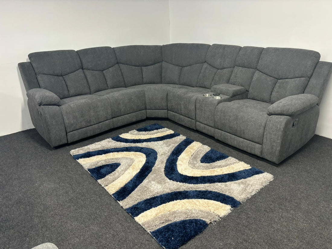 Wyatt Corner Sofa with Wireless Charging & Drink Consoles