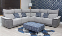 Occasional  Poppy Footstool & Cushion Set - Navy from Denis McGinley Furniture