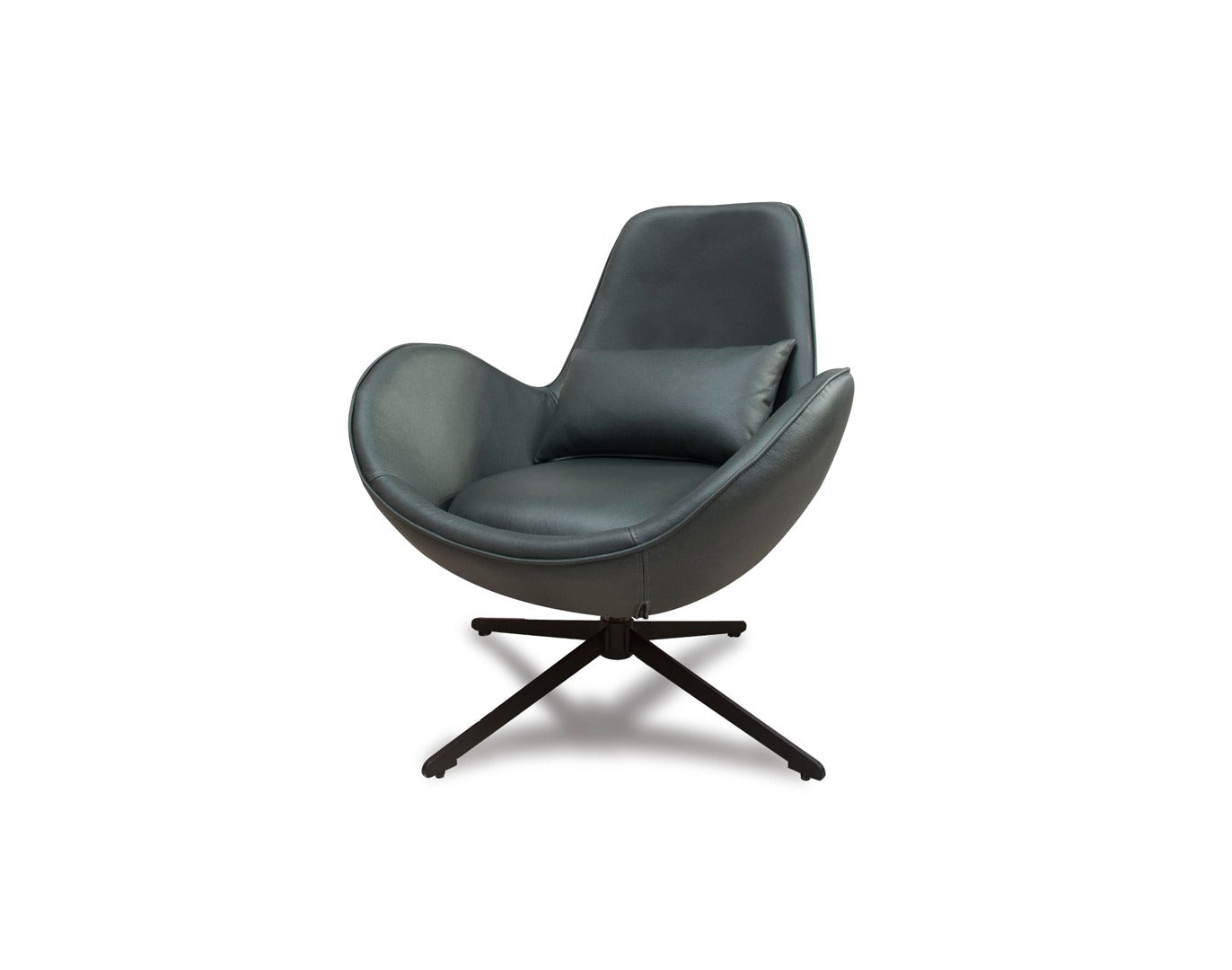 Occasional Swirl Swivel Chair -Green