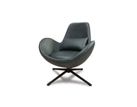 Occasional Swirl Swivel Chair -Green