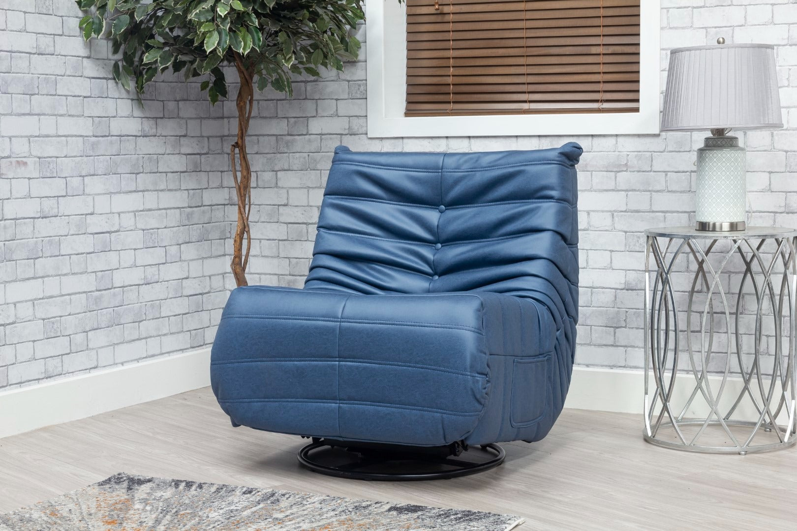 Occasional Capri Swivel Rocker Recliner - Marine