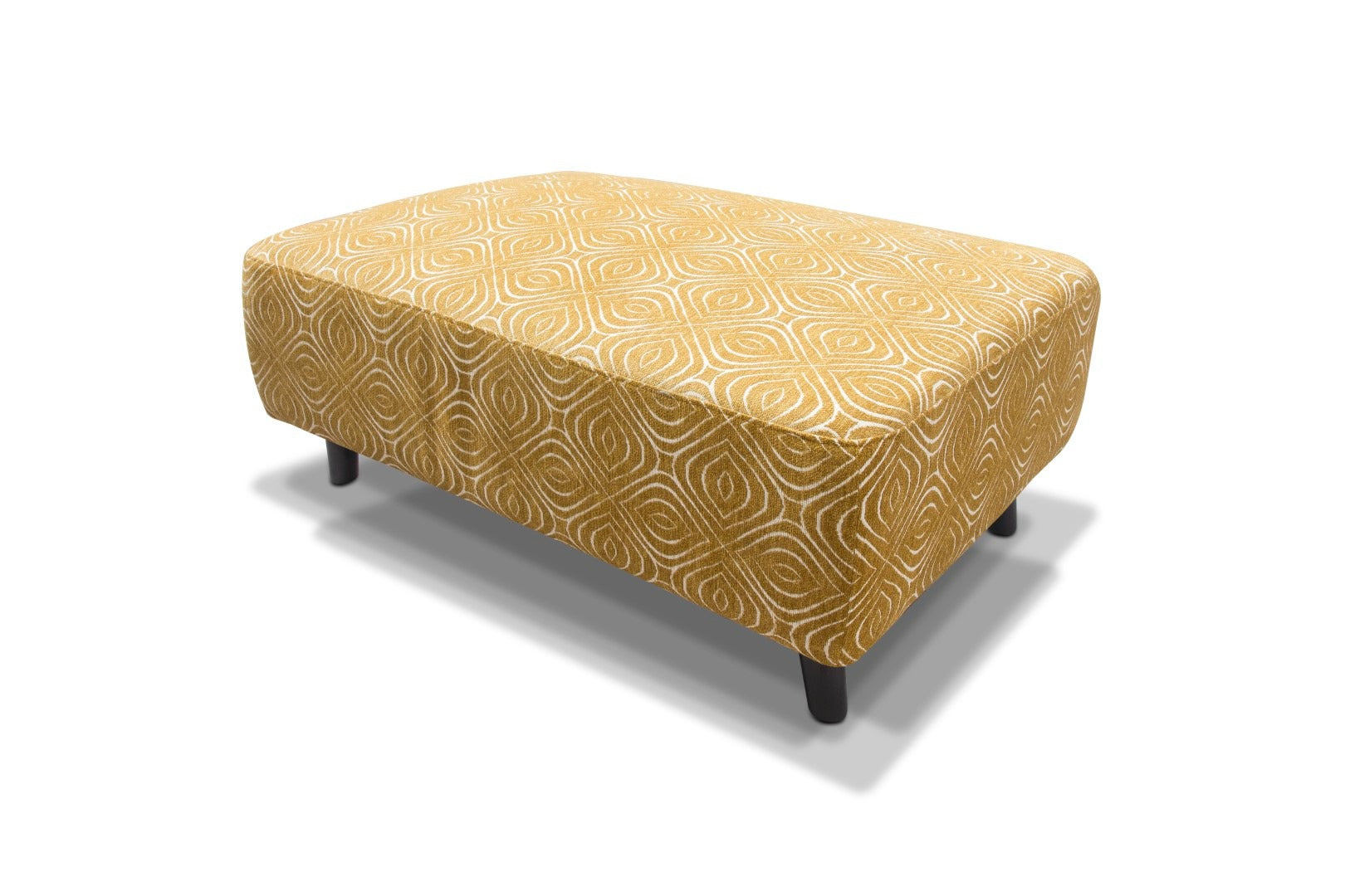 Occasional Poppy Swivel Chair / Footstool & Cushions - Ochre