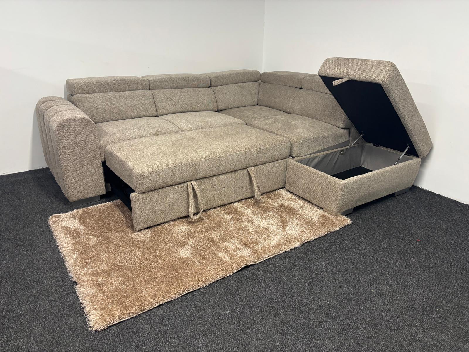 Carmen beige sofa bed